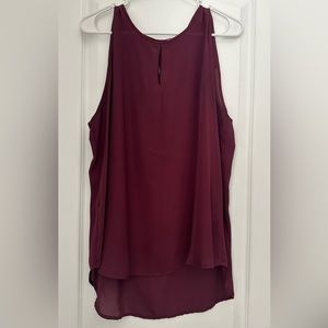 Violet + Claire Women’s Sleeveless Keyhole Blouse - XL